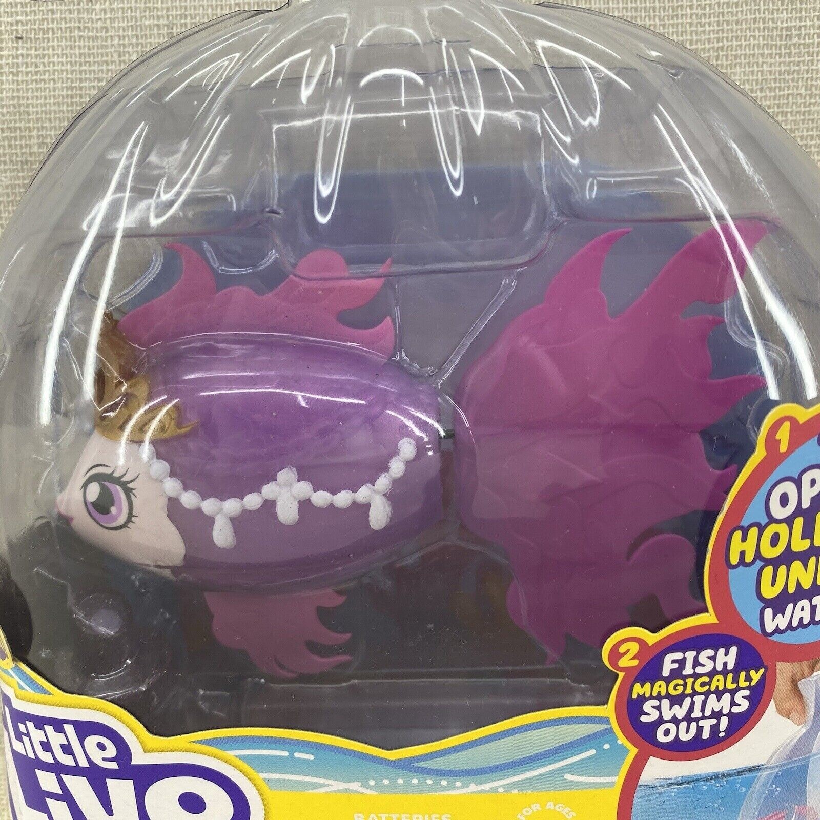 Little Live Pets Fish Toy Lil' Dippers Single Pack Seaqueen Purple New