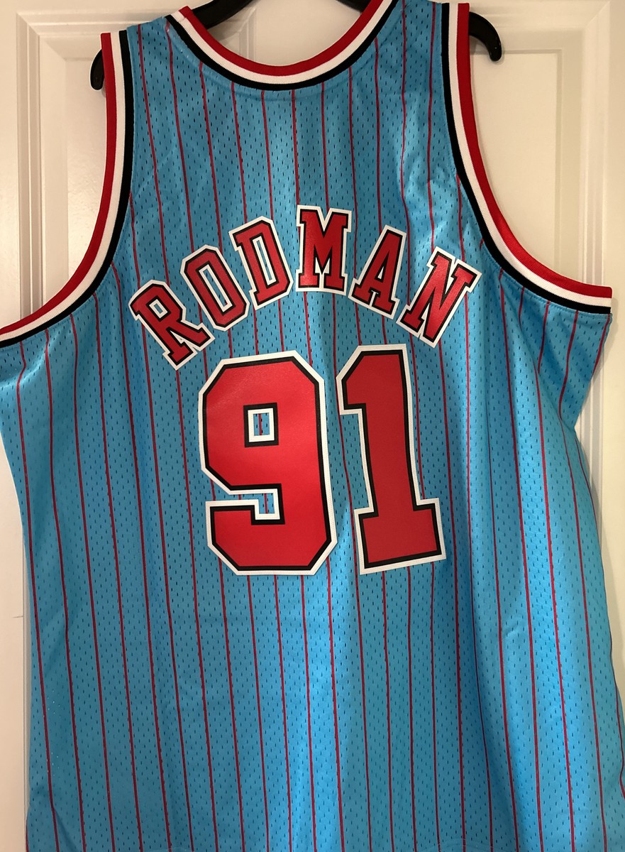 NWT $129 MItchell & Ness Mens Chicago Bulls Rodman Swingman