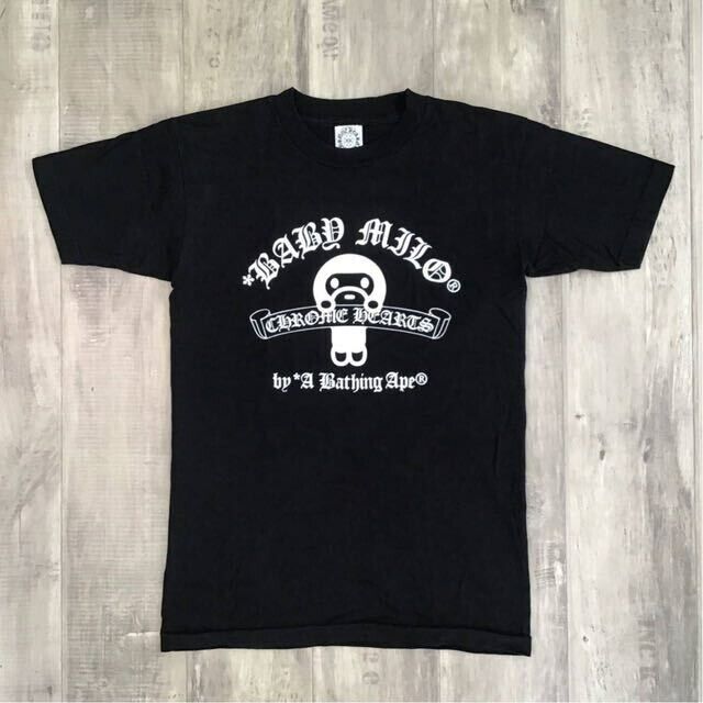 BAPE × Chrome Hearts MILO T-shirt a bathing ape NIGO Black BAPE × Chrome Hearts MILO T-shirt a bathing ape NIGO Black
