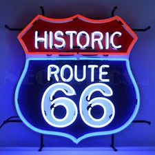 Neonetics 5RT66B ROUTE 66 Auto Light Car Garage Highway 24 Inches Neon Sign