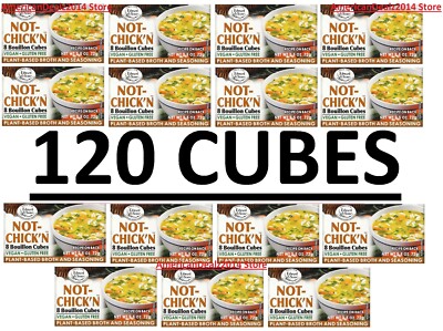 15 PACK - Edward & Sons Not-Chick'n, Bouillon Cubes, 8 Cubes (Total 120 Cubes)