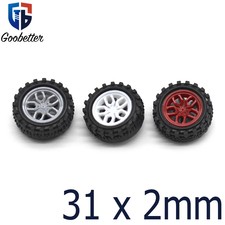 31x2mm Replacement Spare Plastic Wheels Red G...