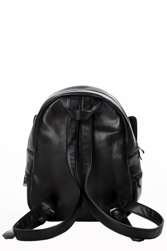 BANNED Apparel Black Backpack Of Tricks Cat Magnetic Paws Cute Cat Backpack - Picture 3 of 5