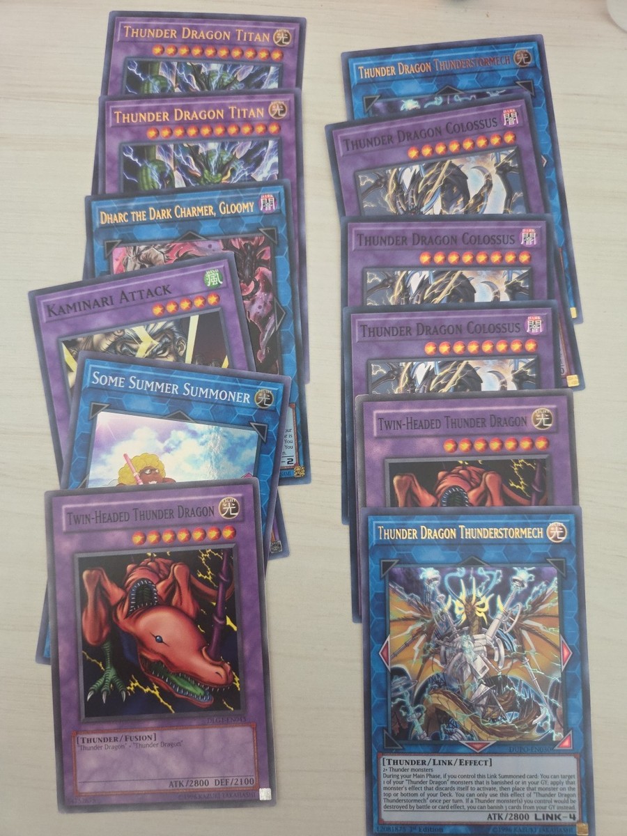 YUGIOH Thunder Dragon Deck Dragonroar dark Fusion Titan Colossus YUGIOH Thunder Dragon Deck Dragonroar dark Fusion Titan Colossus