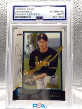 Jason Grilli Hand Auto 1998 Topps Bowman Rookie Card  San Francisco Giants PSA