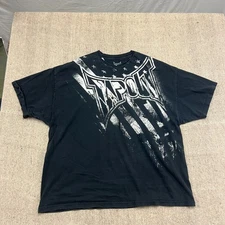 Vintage Tapout Shirt Mens XXXL Black 2000s Y2K America USA