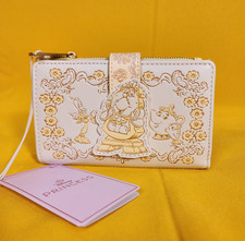 Loungefly Beauty and the Beast Cogsworth  Friends Tonal Sketch Portrait Wallet