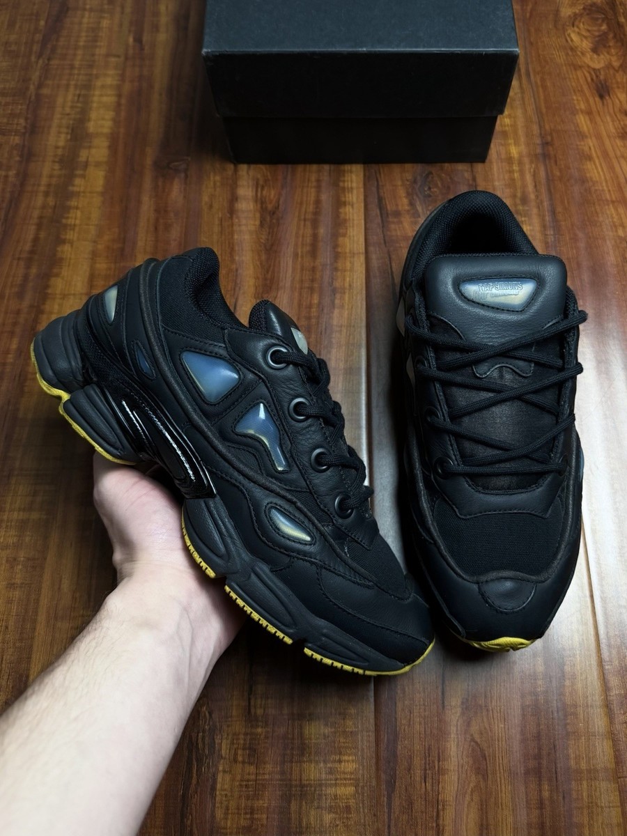 RAF Simons Adidas Ozweego 3 Black Yellow White Men Leather