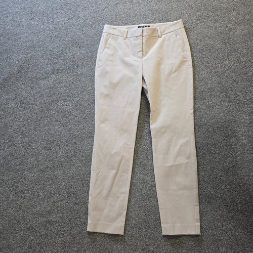 Theory Pants Womens Size 4 Gray Treeca Twill Crepe Slim Fit Taper Capsule Career