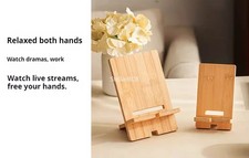 Wood Phone Stand Holder Desktop Phone Stand Premium Pine Decorative Handmade