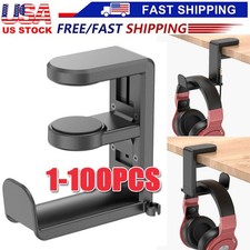 Rotating Headphone Stand Gaming Headset Holder Adjustable Under Desk Hanger LOT
