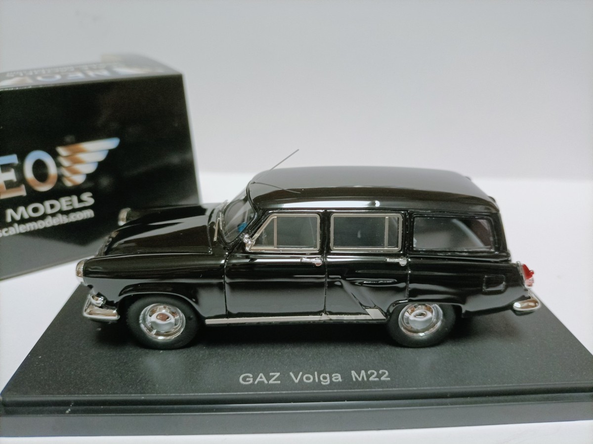 Neo 1/43 Soviet GAZ M22 Volga Wagon 1960 Black Volga wagon car