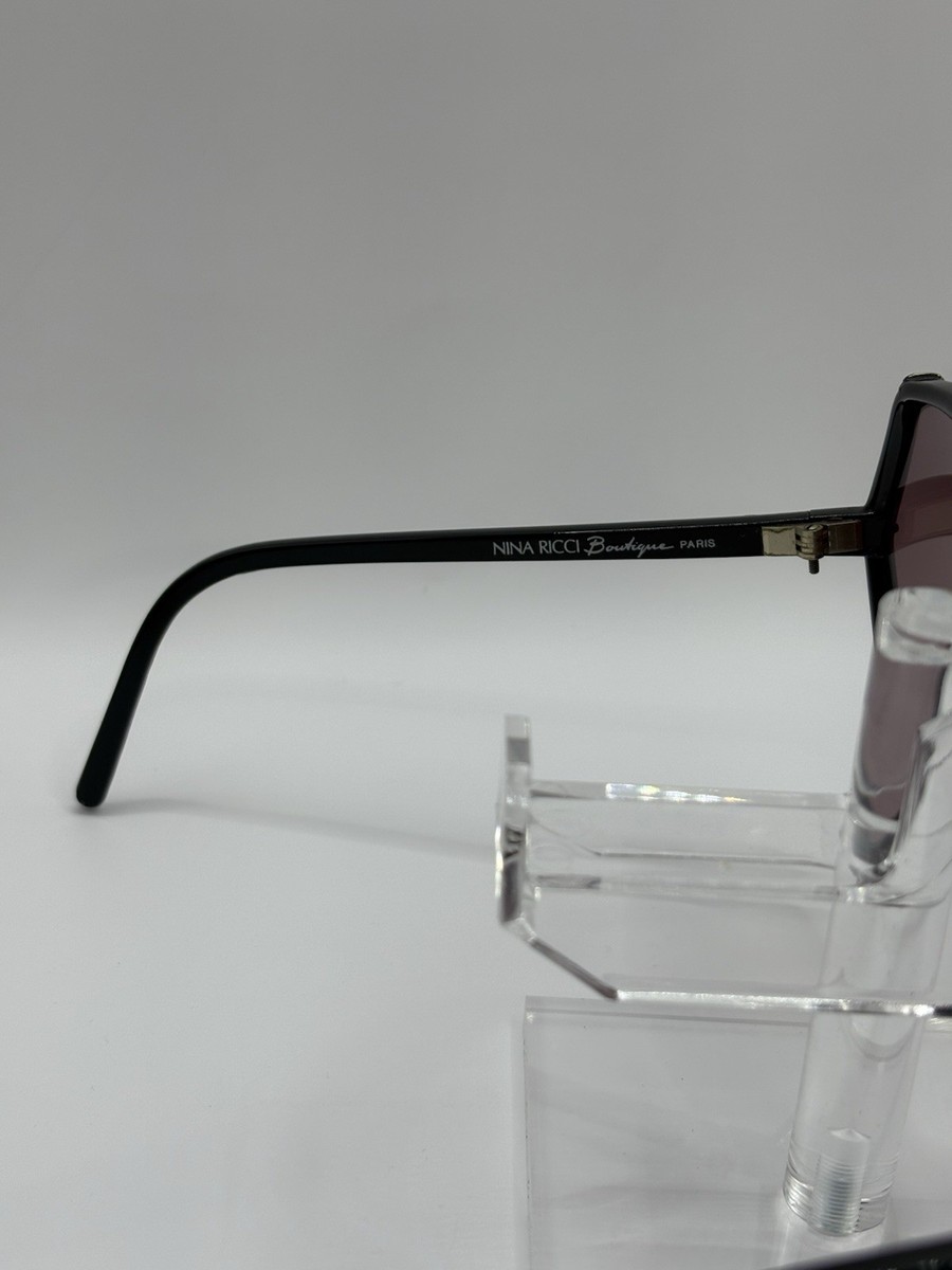 Nina Ricci Boutique Paris Vintage Sunglasses Burgundy Black 
