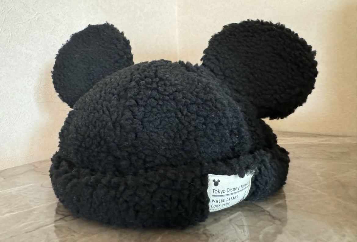 Japan Tokyo Disney Resort Ears Mickey limited Fluffy Winter Cap