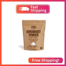 MB Herbals Arrowroot Flour 1 LB | Arrowroot Powder 16 oz for Baking Cornstarch S