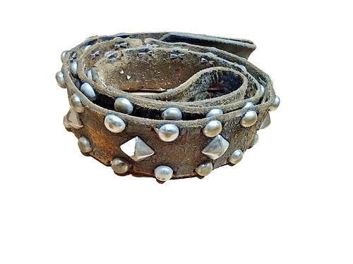 vtg 1960’s  Studded  Distressed Biker Thrasher Goth Motorcycle BELT