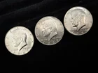 Lot of 3- 1967 Kennedy Half Dollar Circulated Ungraded