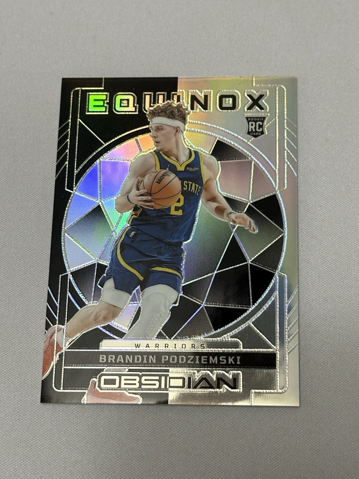 2023-24 Panini Obsidian Equinox Silver Rookie Brandin Podziemski RC /99 GSW