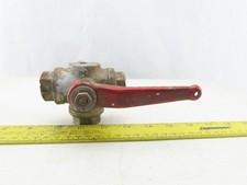 PN40 11A Stainless Steel 3 Way Ball Valve With Shutoff 3/4" NPT