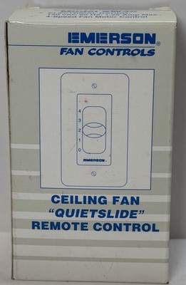 Emerson SW46 QuietSlide Ceiling Fan Wall Control 4-Speed 1.25A White - New