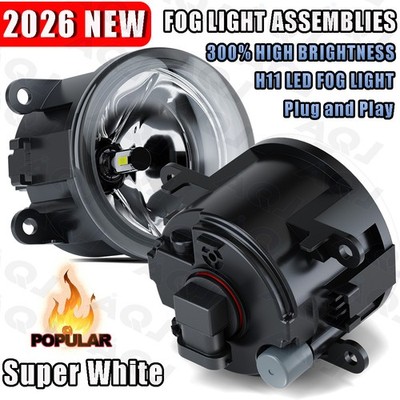 white Pair Bumper LED fog Lights Driving Lamps FOR Mitsubishi Eclipse 2006-2012