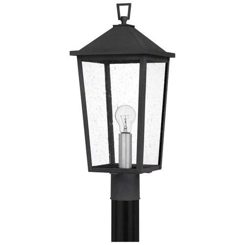 Quoizel Stoneleigh 22" High Mottled Black Outdoor Post Mount Light - Picture 2 of 5