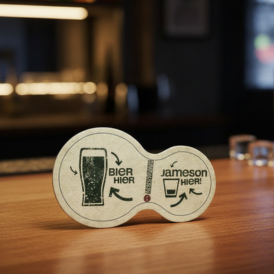 20 x Jameson Rum Bierdeckel Bieruntersetzer Tischuntersetzer Glas Gläser NEU