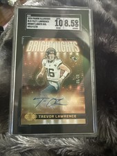 Trevor Lawrence Autograph Card Numbered 5/25 Graded