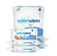 WaterWipes Sensitive Newborn  Baby Wipes, 3-In-1 Cleans, Cares, Protects, 9...