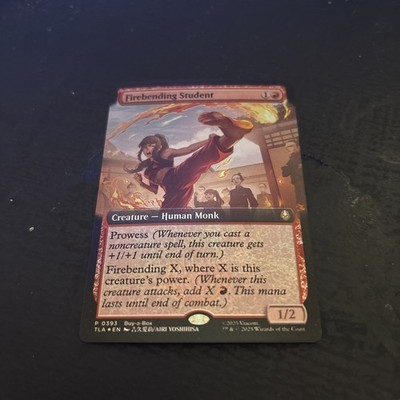 Firebending Student - Foil - Extended -Buy A Box Promo-Avatar The Last Airbender
