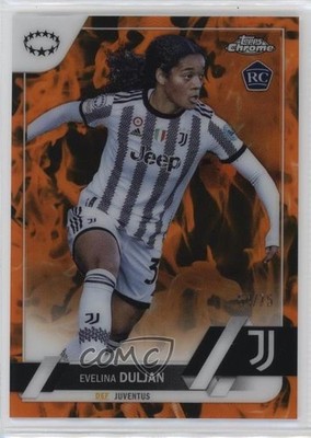 2022 Chrome UEFA Women's Champions League 64/75 Evelina Duljan #56 Rookie RC r5f
