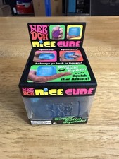 Authentic Schylling NeeDoh Nice Cube Super Solid Squishy Blue - USA Seller