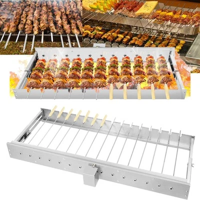 DEPMOG Girarrosto per spiedini 11/15 Schaschlik acciaio inox grill motore Mangal USB
