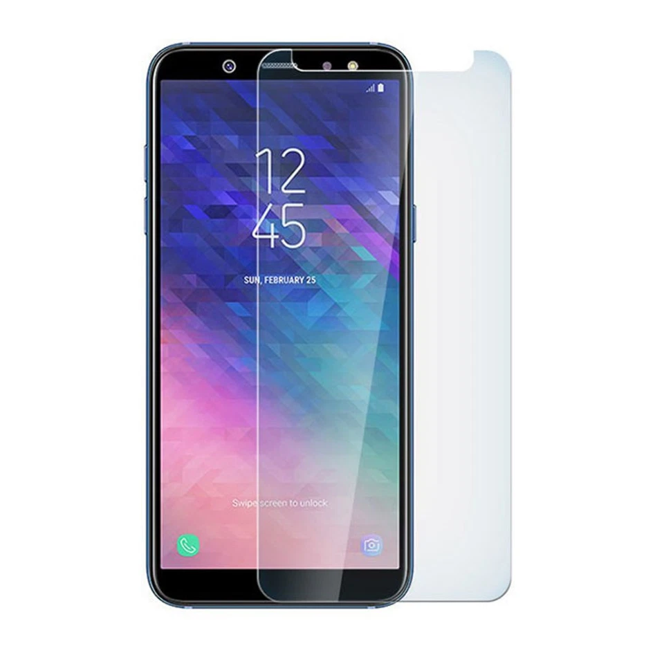 FILM EN VERRE TREMPE POUR SAMSUNG GALAXY A6 2018 A600 TRANSPARENT - Photo 1/1