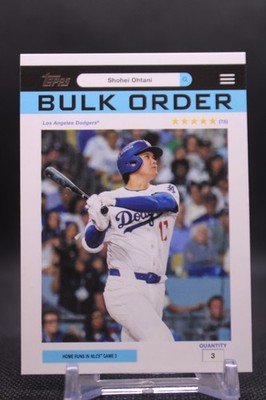 Shohei Ohtani #BO-7 2026 Topps Flagship Collection Bulk Orders Dodgers
