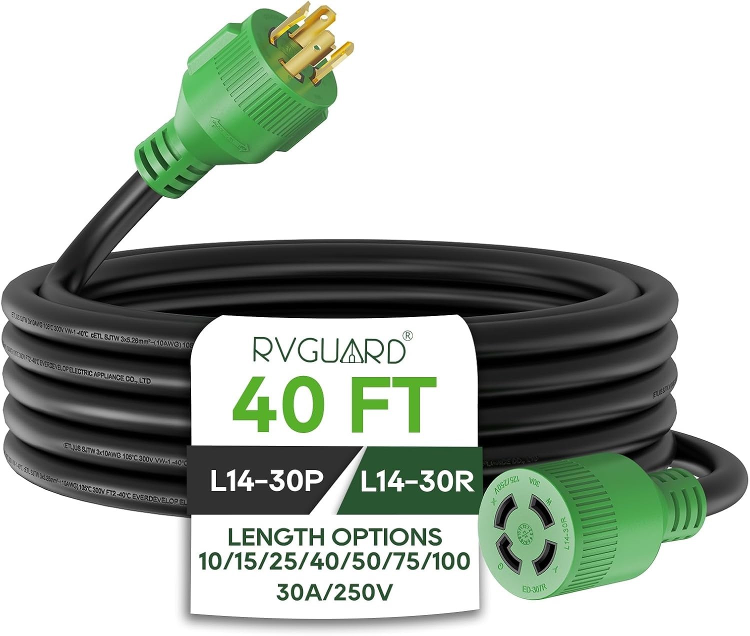 Extension Cord, Nema L14-30p/l14-30r