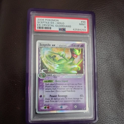 Sceptile ex (Delta Species) 96/100 Crystal Guardians Holo LOW POP!!! PSA 9!!!!
