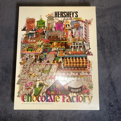 Seltenes Great American Hershey s Chocolate Factory 550-teiliges Puzzle ungeprüft 