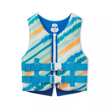 Speedo Youth PFD Life Jacket Vest - Sketch Stripe, 50-90 lbs