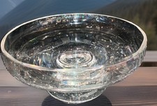 Lovely Dartington Glass Pedestal Lead Crystal 20cm Bowl VGC With Original Label