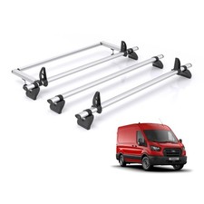 Ford Transit Roof Rack For 3x Bars + Ladder Roller MK8 2014+ Rhino Kammbar Pro