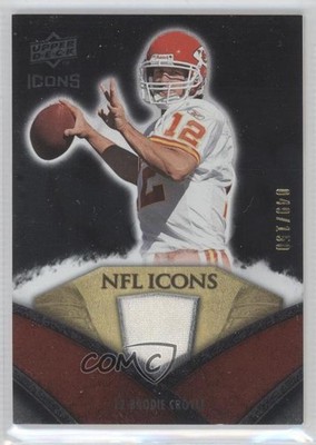 2008 Upper Deck Icons NFL Icons Silver Jerseys 49/150 Brodie Croyle #NFL24 0b2