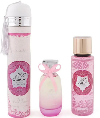 Hareem Al Sultan Gift Set Ard Al Zaafaran EDP Perfume + Mist + Air Freshener 3Pc