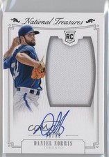 2015 Panini National Treasures 50/99 Daniel Norris #181 Auto 5x8
