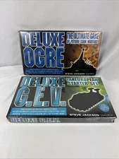 SEALED Steve Jackson Games - Deluxe OGRE & Deluxe G.E.V. - Rare Sealed Games