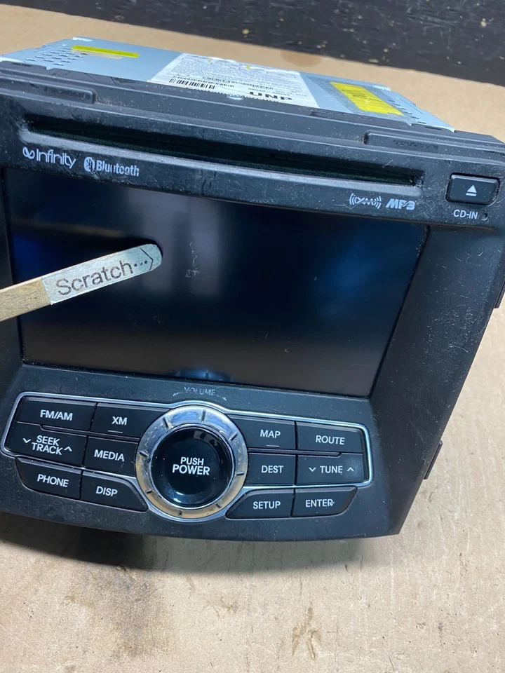 2011 to 2015 Hyundai Sonata Am Fm Cd Player Radio Receiver Q7315  DG - Image 2 of 4