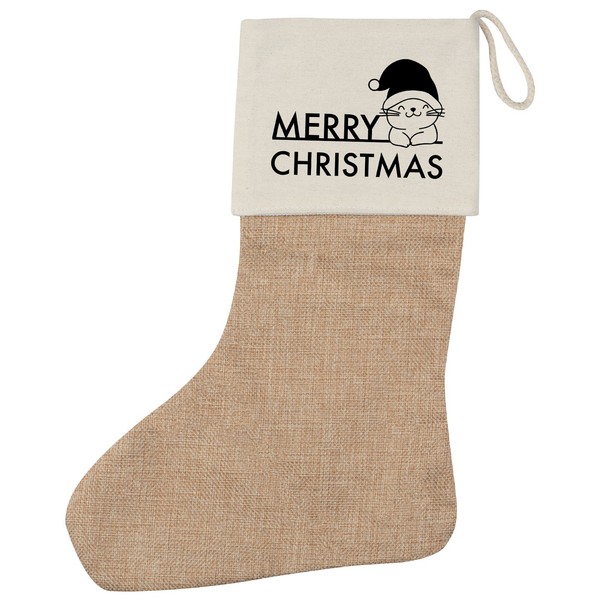 Weihnachtsstrumpf Merry Christmas Katze Geschenkidee Merry Christmas Geschenk Pr-image
