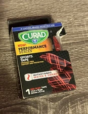Curad Performance Series Sports Tape, Red Scar 1 Roll New In Box
