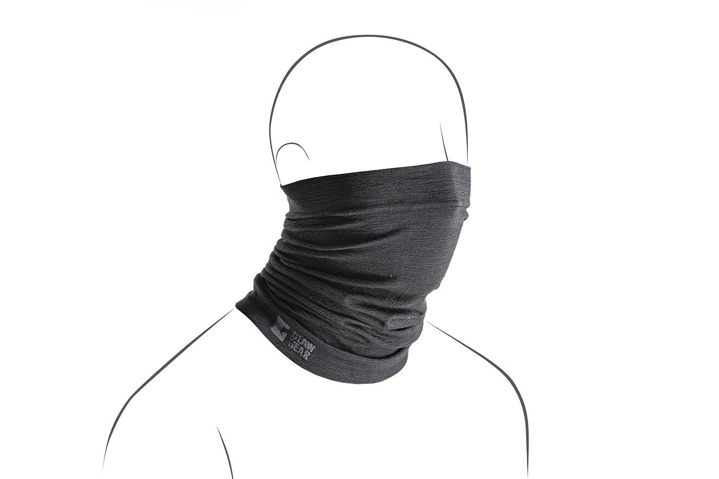 Clawgear Merino Seamless Neck Gaiter Black Military Hunting Hiking Snood Scarf