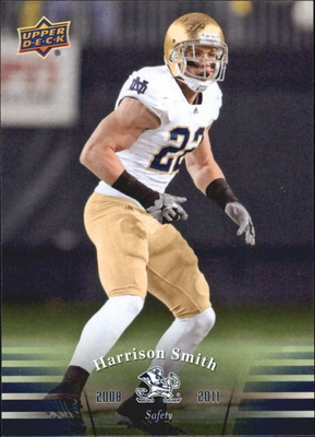 #ad 2013 Upper Deck Notre Dame #84 Harrison Smith FB $0.99